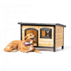 Umweltbewusste Holzhütte für Hunde Toby Outdoor und garten