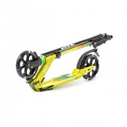 Faltbarer Scooter Lime mit Lichtern an den Rädern ROLLER