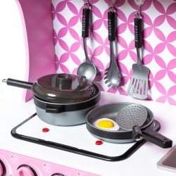 Küche aus holz für kinder mit zubehör 100x32x110 cm Küchen für Kinder