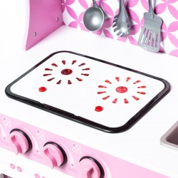 Küche aus holz für kinder mit zubehör 100x32x110 cm Küchen für Kinder