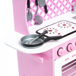 Küche aus holz für kinder mit zubehör 100x32x110 cm Küchen für Kinder