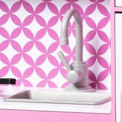 Küche aus holz für kinder mit zubehör 100x32x110 cm Küchen für Kinder