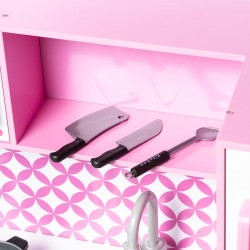 Küche aus holz für kinder mit zubehör 100x32x110 cm Küchen für Kinder