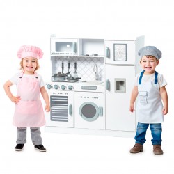 Küche aus holz für kinder mit zubehör 100x32x110 cm Küchen für Kinder