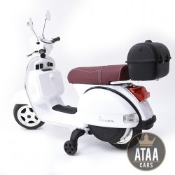 Elektromotorrad für Kinder mit Batteri Vespa Klassisch 12v mit Piaggio Lizenz 