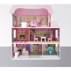 Puppenhaus für Mädchen und Jungen 62x27x70cm Küchen für Kinder