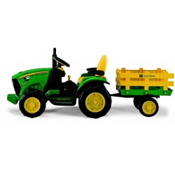 Traktor John Deree batteriebetriebener 12V-Traktor für Kinder Erschöpft