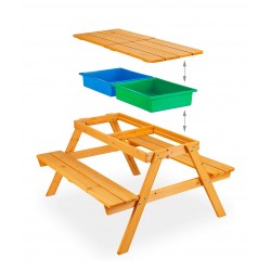 Liverpool Bank und Picknick-Tisch für Kinder aus nachhaltigem Holz Outdoor und garten
